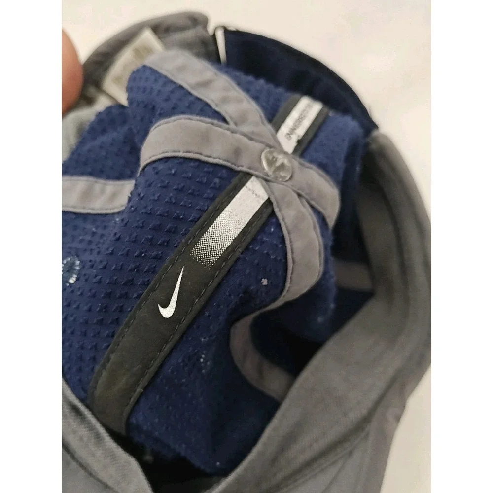 VINTAGE‎ Nike Hat Cap Men's Blue StrapBack Grey Tag Swoosh Running 209427-451